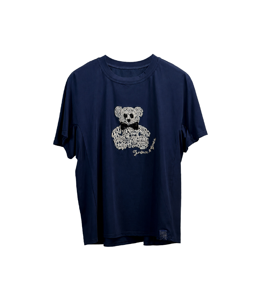 エンブロイダリーベア プリントTシャツ