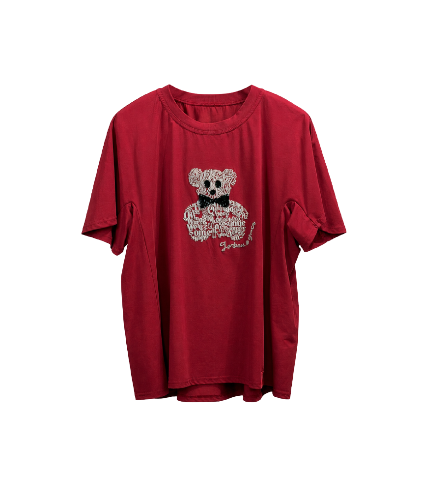 エンブロイダリーベア プリントTシャツ