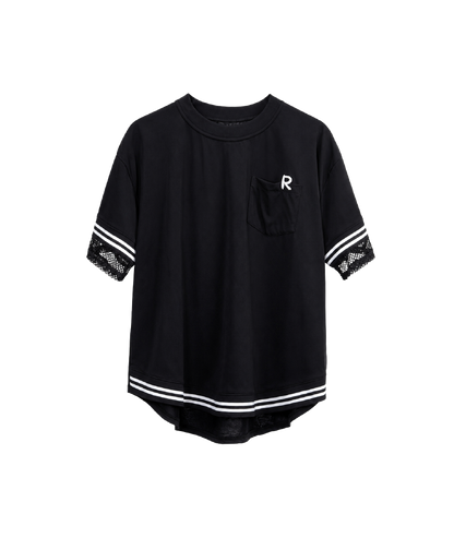 ラインアクセント ロゴTシャツ