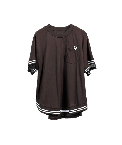 ラインアクセント ロゴTシャツ