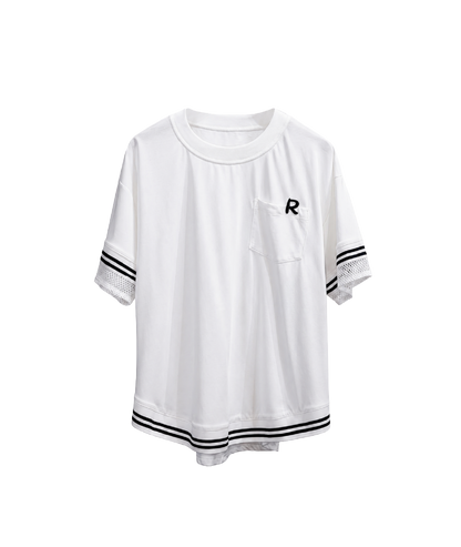 ラインアクセント ロゴTシャツ