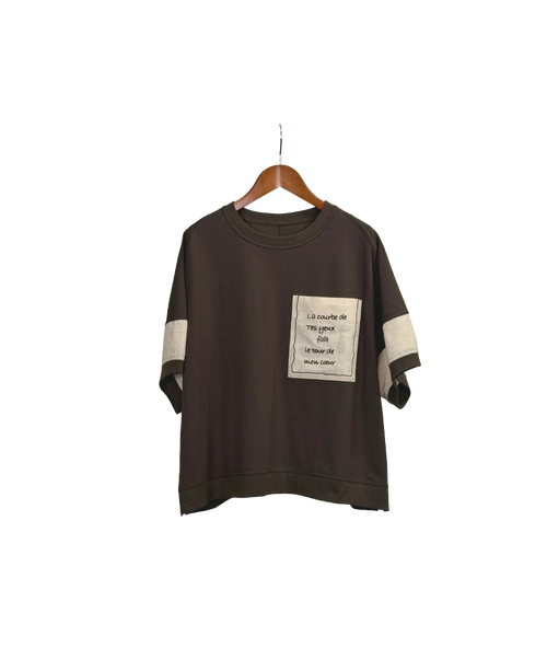 ロゴパッチカットソー