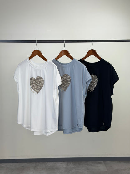 レタードハートモチーフプルオーバー