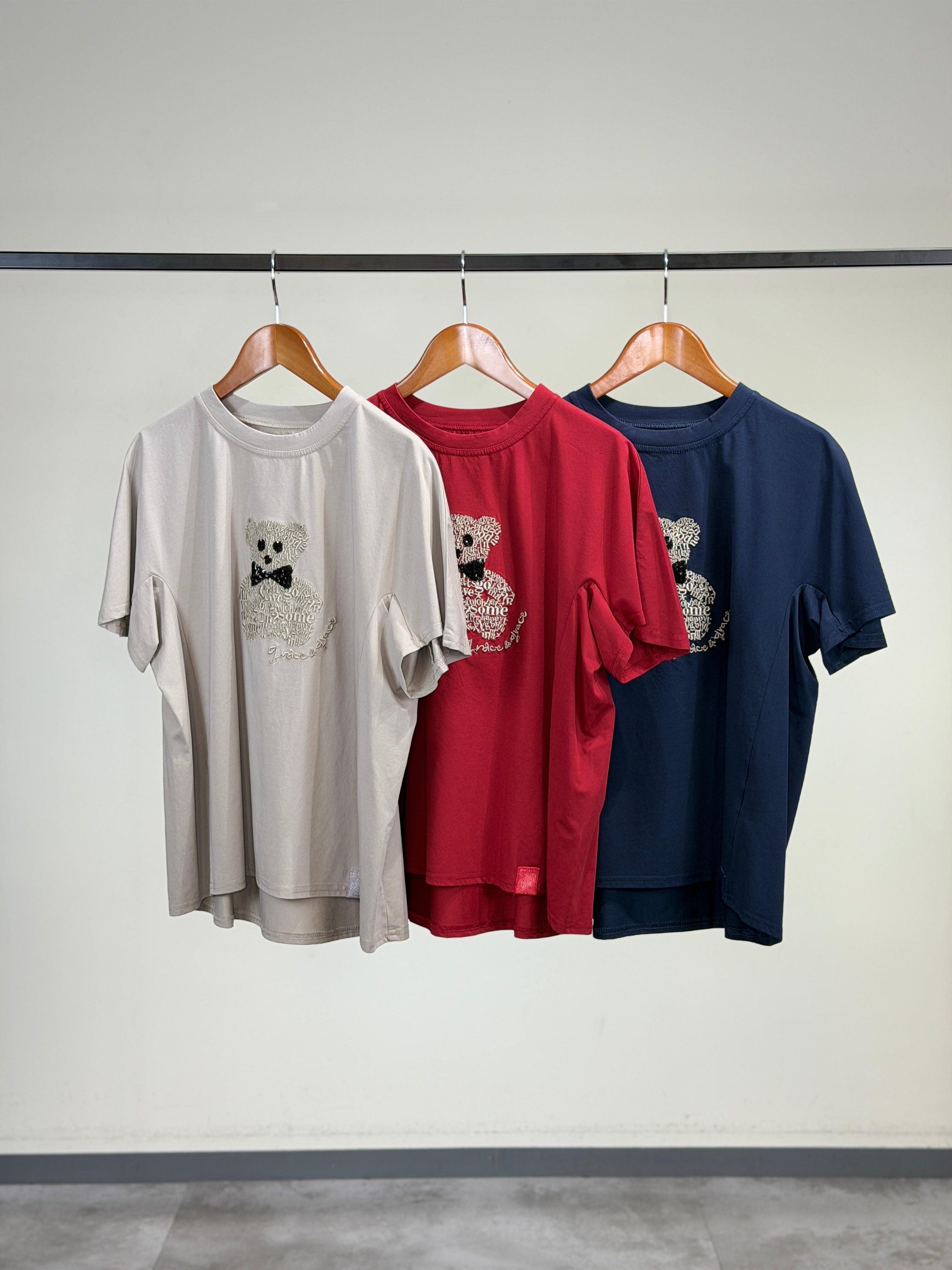 エンブロイダリーベア プリントTシャツ – STYLE RAVIE