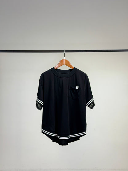 ラインアクセント ロゴTシャツ