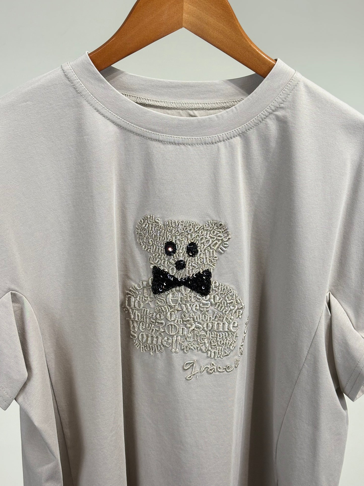 エンブロイダリーベア プリントTシャツ
