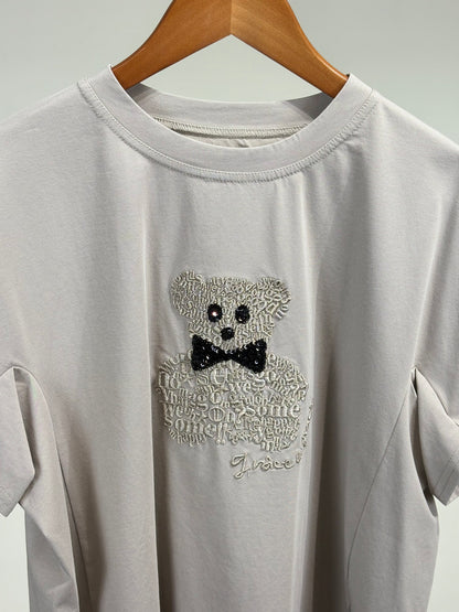 エンブロイダリーベア プリントTシャツ