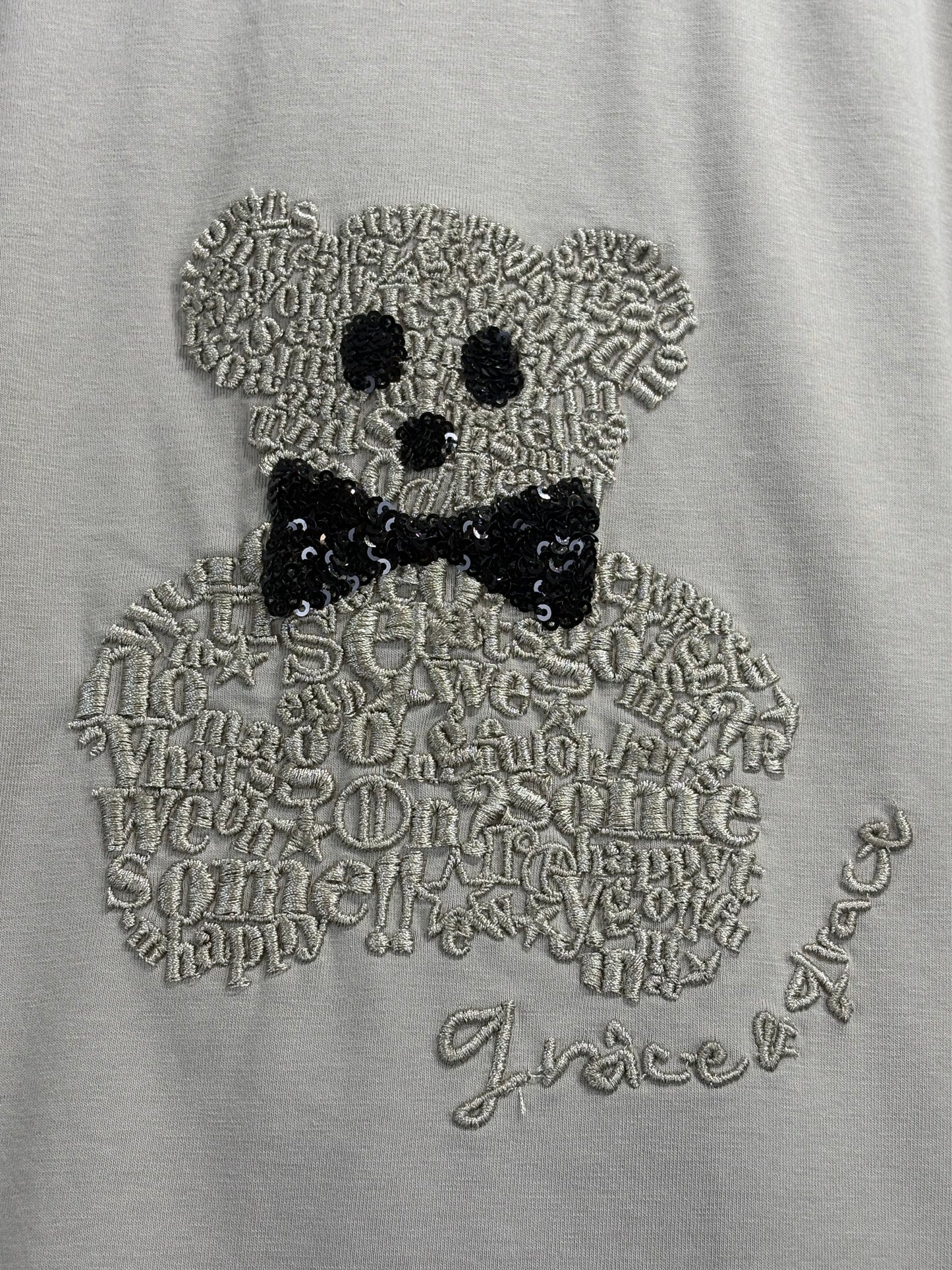 エンブロイダリーベア プリントTシャツ