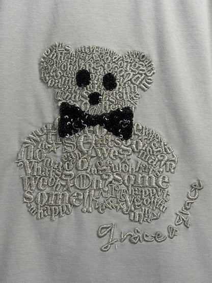 エンブロイダリーベア プリントTシャツ