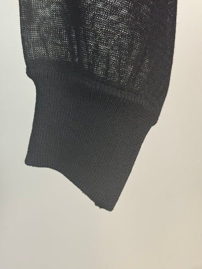 メッシュレース ニットカーディガン