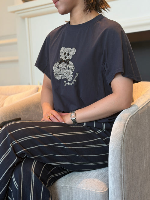 エンブロイダリーベア プリントTシャツ