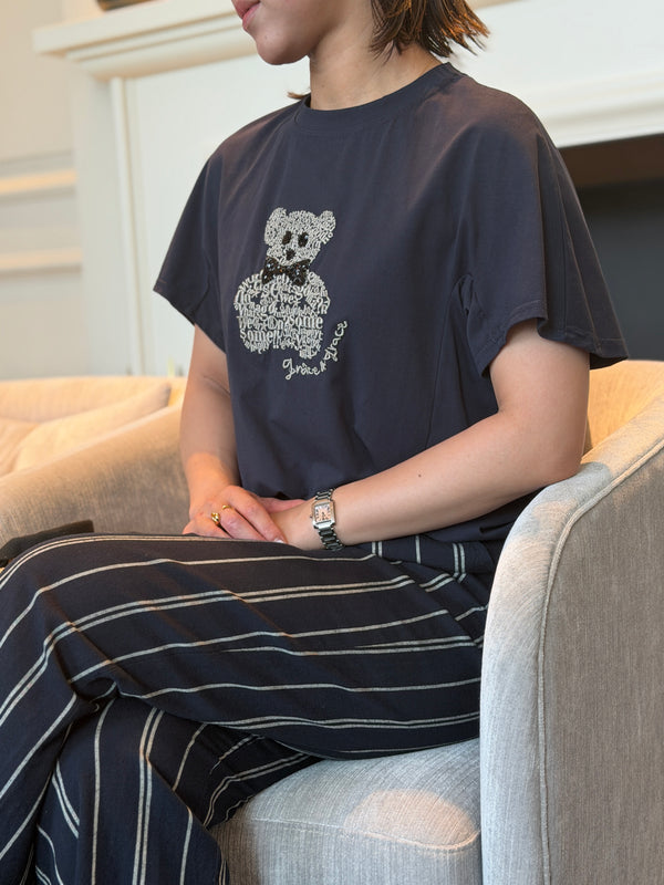 エンブロイダリーベア プリントTシャツ