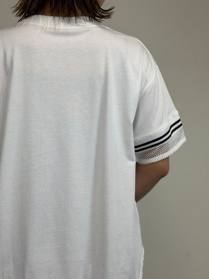 ラインアクセント ロゴTシャツ