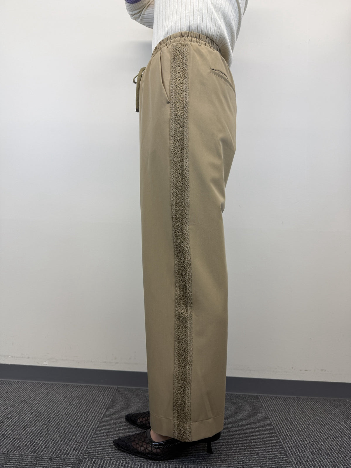 <SET UP>サイドレースアクセントストレッチパンツ